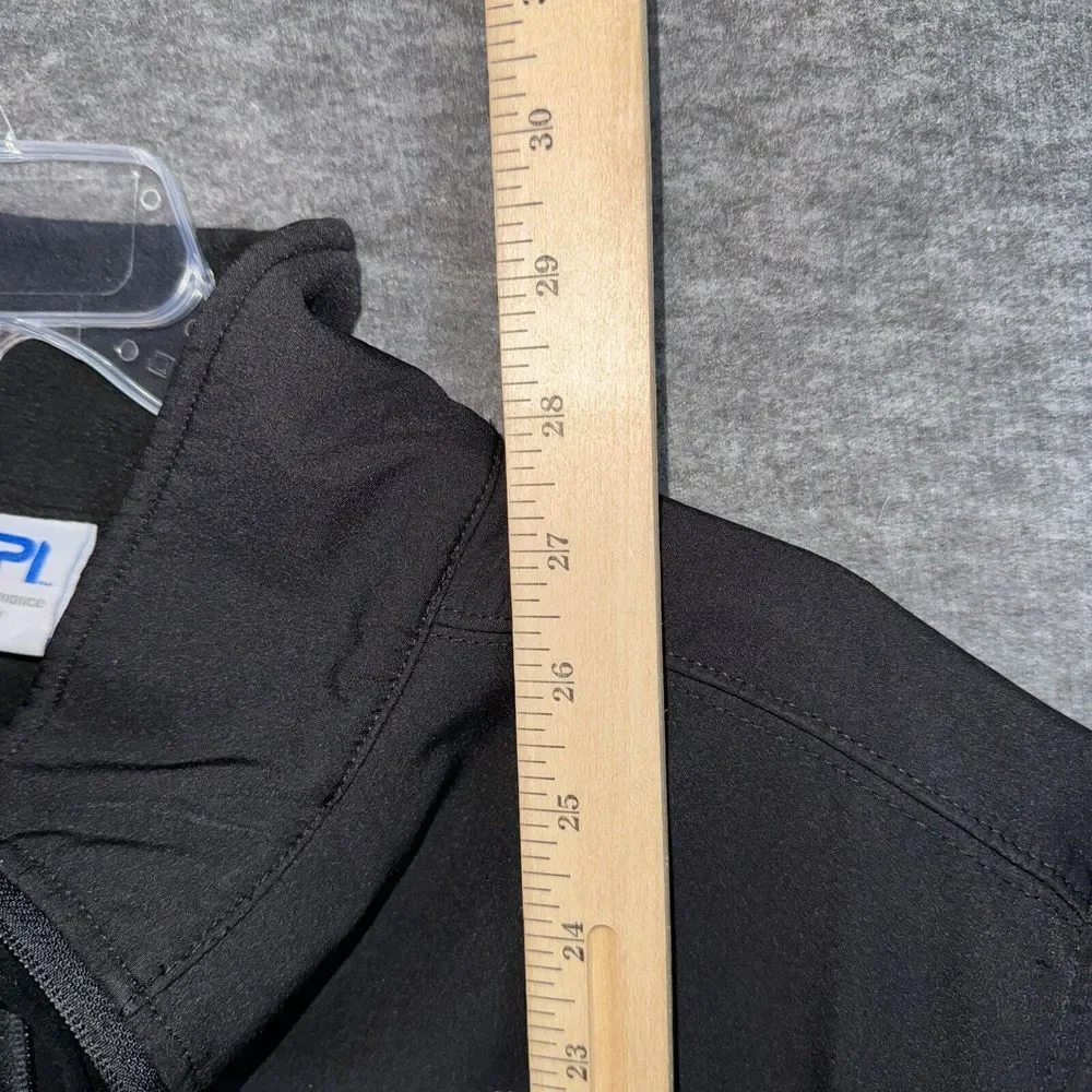 Top Golf HPI Direct Employee Mens Soft Shell Mock Neck Jacket Black Sz Medium